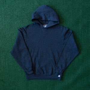 Vintage Russell Athletic Men’s Size SZ S Dark Gray Blank Hoodie 90s